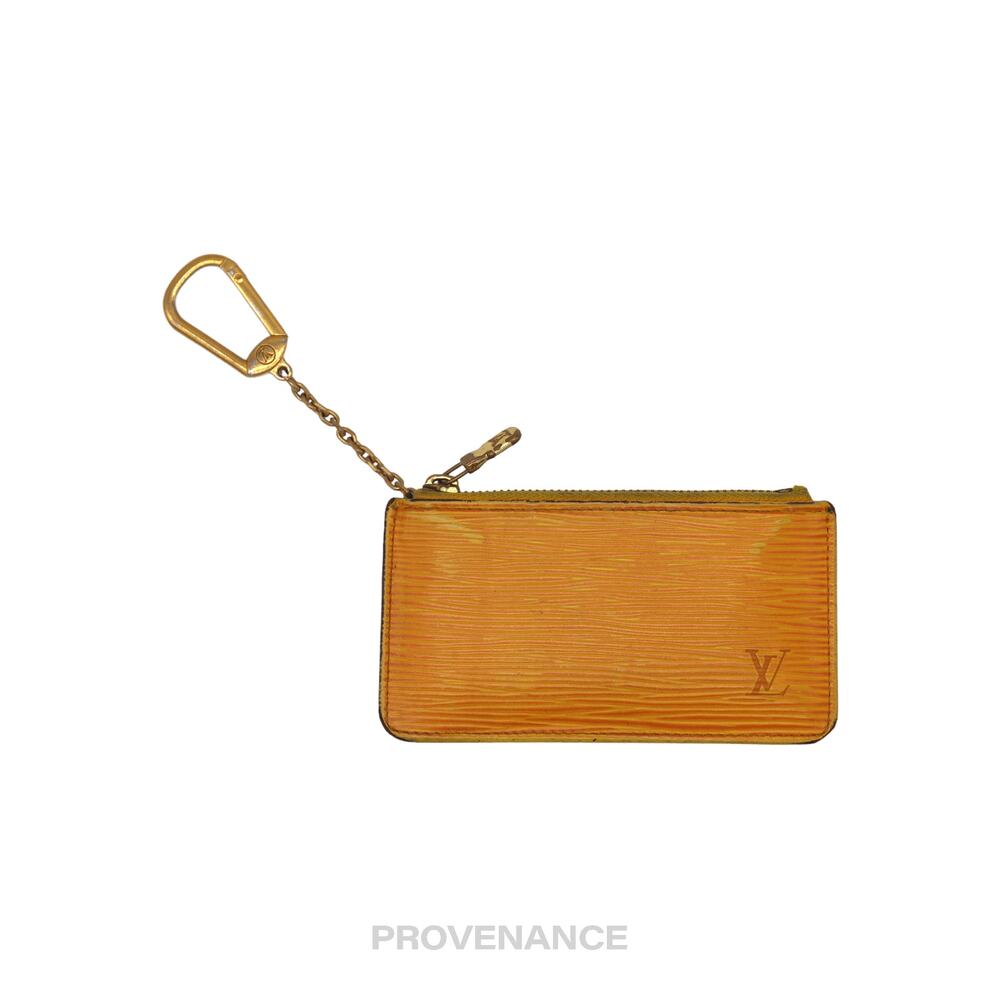 🔴 Louis Vuitton Key Pouch Cles - Tassil Yellow Epi Leather - Picture 2 of 7